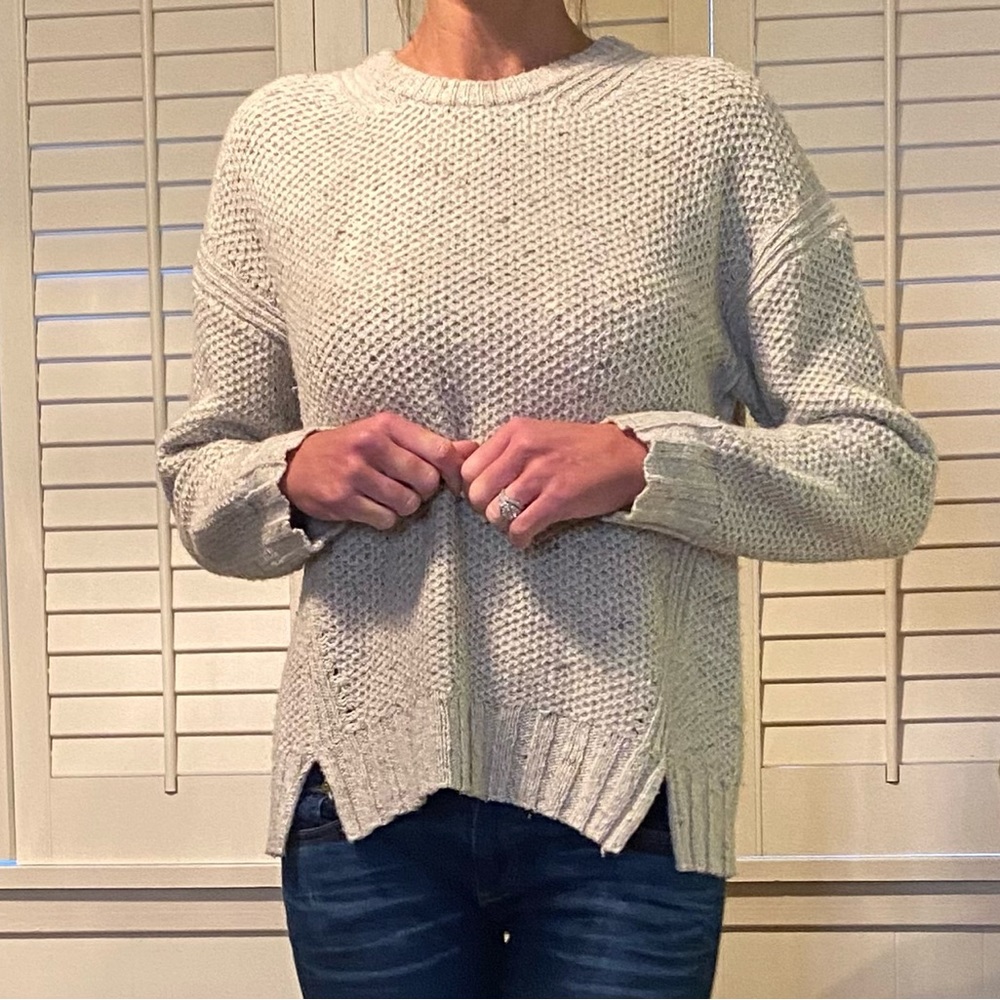 Rails Knit Split-Back Chunky Sweater - image 2